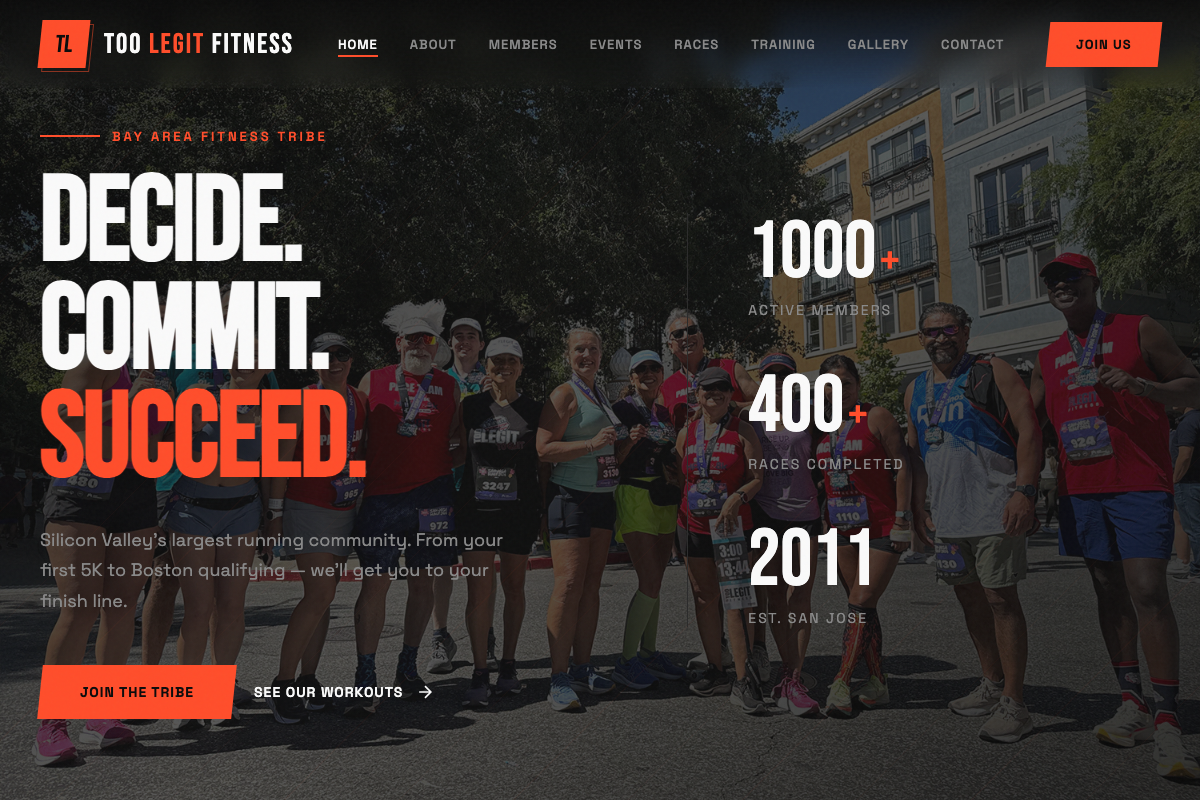 Too Legit Fitness - Bay Area Running Community